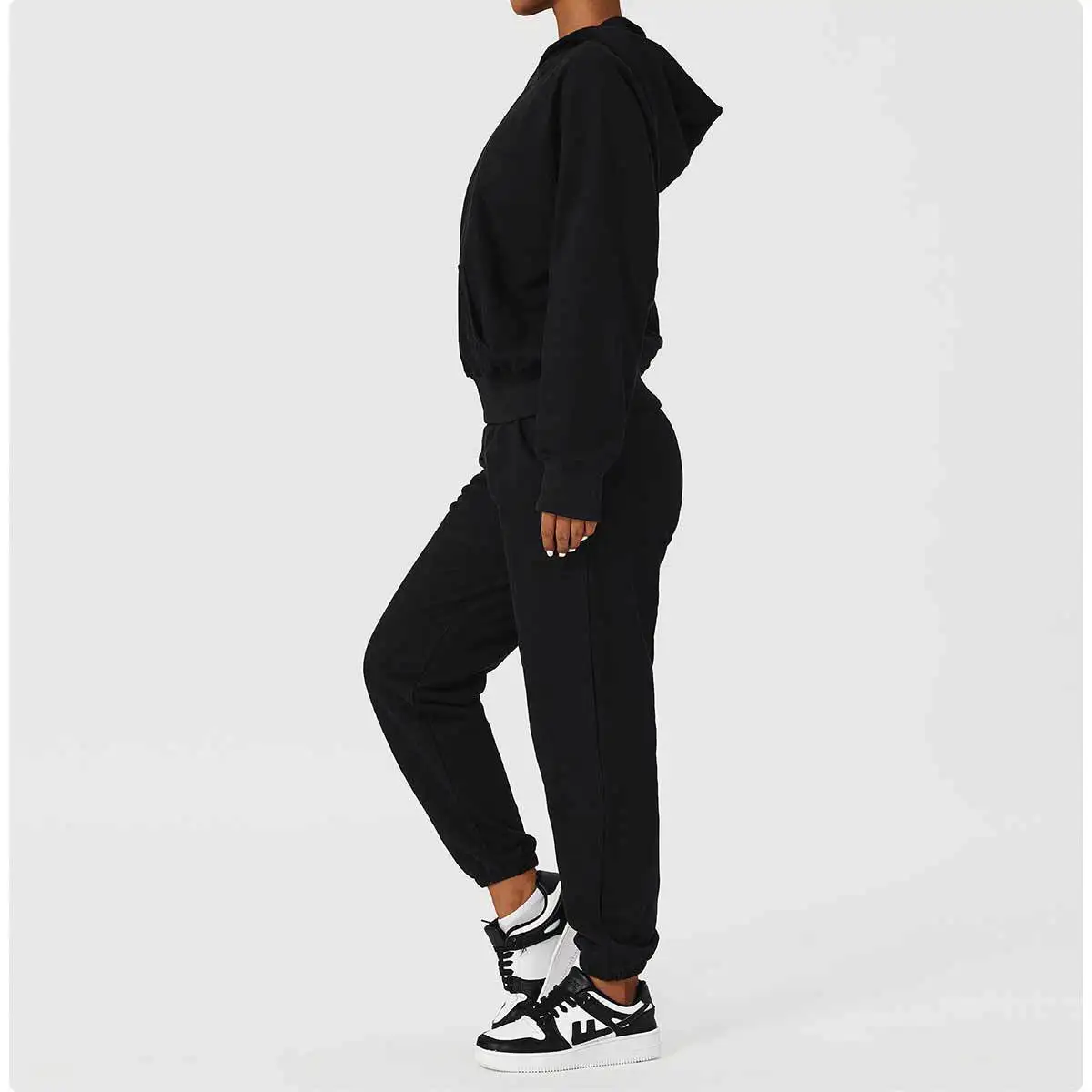 Wyplosz Yoga Set Pant Sweater Women's Sport Suit Fitness Suit Tracksuit 2 Piece Set Sportwear Clothing Solid Color Loose Casual