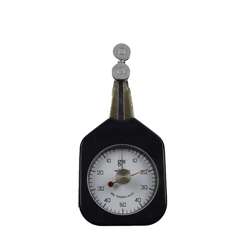 

Easy operated belt tension gauge for yarn tension testing