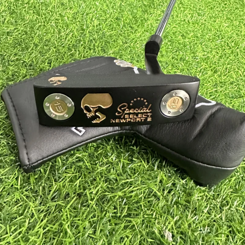 Men's Golf Putter Newport 2 Skull Gold with Headcover Right 