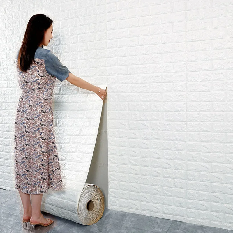 

3D Wall Stickers Self-Adhesive Wallpaper Bedroom Decor Home Decor Living Room Decoration Wall Decor Brick Wall Panels