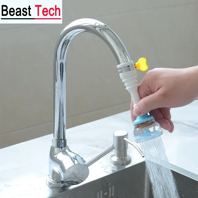 

Kitchen Faucet Splash-proof Head Spout Extender Filter Household Tap Water Sprinkler Water Purifier Water Saver