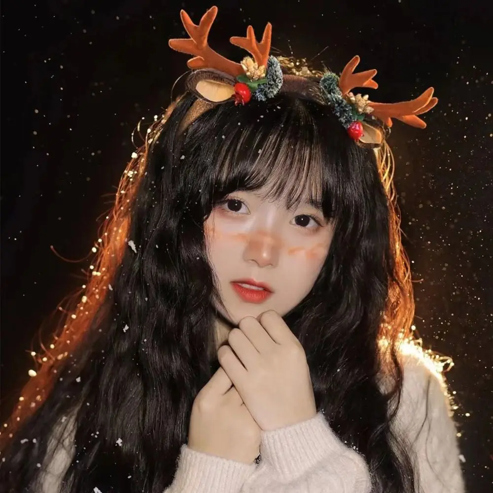 Рождественская повязка для волос детские аксессуары праздничное платье обруч