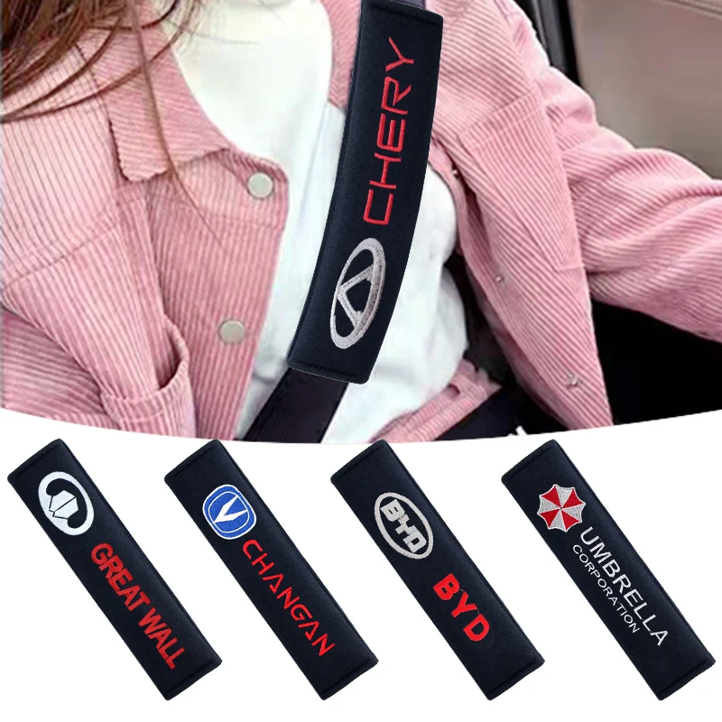 

2pcs Car Seat Belt Pads Cotton Seat Belt Cover for Great Wall Poer M4 Voleex C30 Pao Wingle 5 Haval H2 H3 H4 Accessories