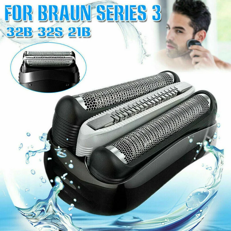 Shaving Head For Braun 3s Series 3 3020s 3030s 3040s 3080s Electric Shaver Head Replacement Foil Cutter Heads
