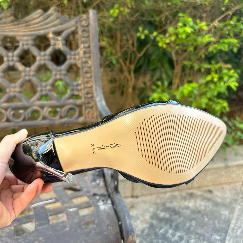 Сексуальные женские туфли-лодочки на очень высоком каблуке 16 см красные внутри с