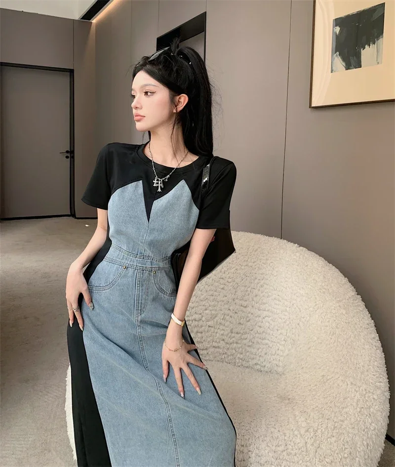 Женское джинсовое платье