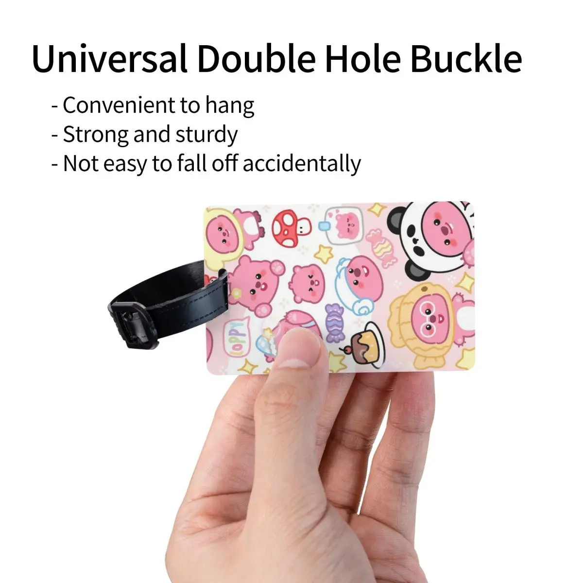 Ярлык для багажа с милым рисунком Loopy именной картой личная Обложка