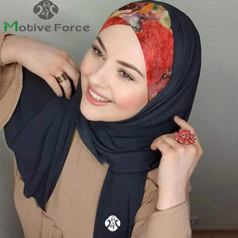 

Islam luxury hijab mousseline abaya femme musulman foulard hijabs for woman jersey chiffon scarf bonnet turban undercap chiffon