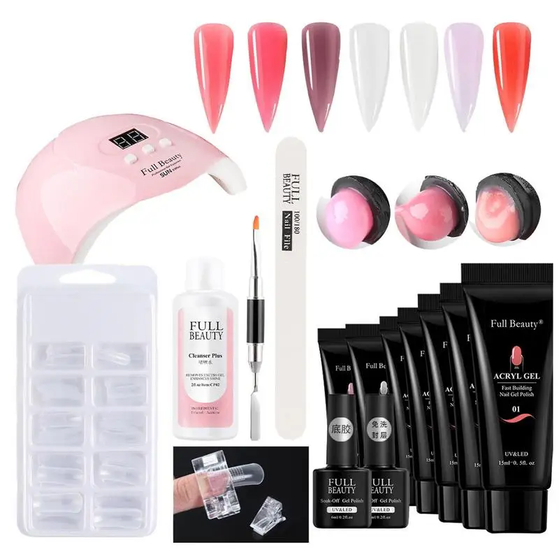 

Набор гель-лаков для ногтей, легко снимается, популярные украшения для нейл-арта, набор интегрированных инструментов для маникюра, украшени...