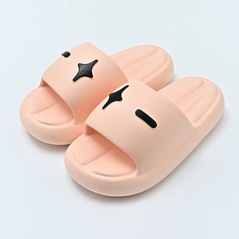 2023 New Home Women's Slippers  Summer Soft Non-Slip Thick Bottom EVA Leisure Sandals Personality Bathroom  Men Slippers Female