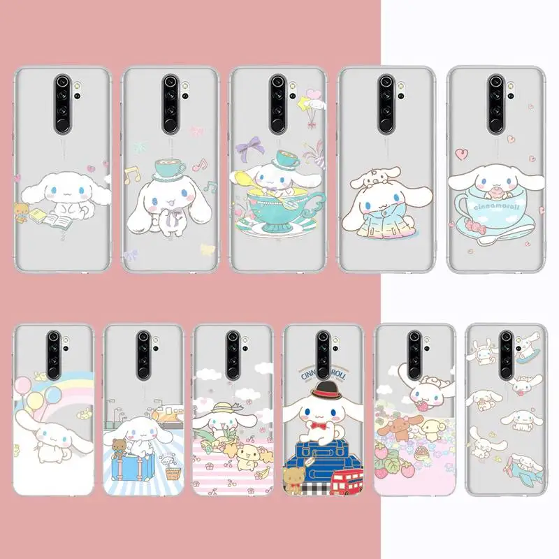 

BANDAI Cinnamoroll Phone Case for Samsung A51 A52 A71 A12 for Redmi 7 9 9A for Huawei Honor8X 10i Clear Case