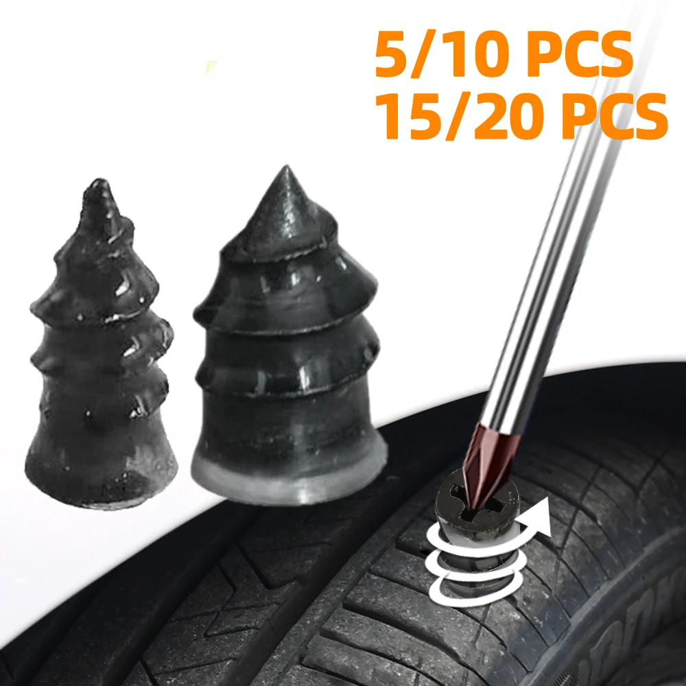 

Vacuum Tyre Repair Nail Kit for Motorcycle Car Scooter Rubber Tubeless Tire Repair Tool Set Glue Free Repair Tire Film Nail
