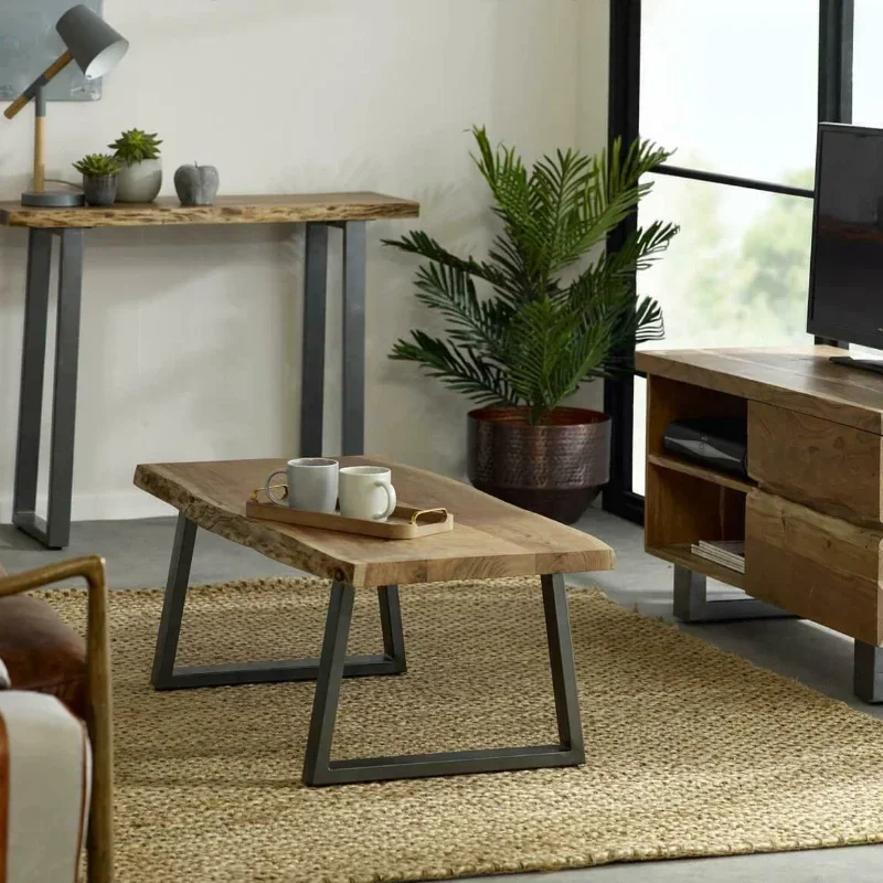 Приставной столик для спальни минималистичный ремесленный прямоугольный