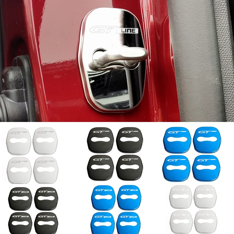 

Car Door Lock Protection Cover For Peugeot GT 206 207 208 306 307 308 T9 408 508 5008 3008 4008 406 407 2008car styling Sticker