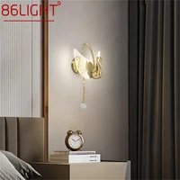 86light nordic swan wall lamps modern light creative decorative for home hotel corridor bedroom