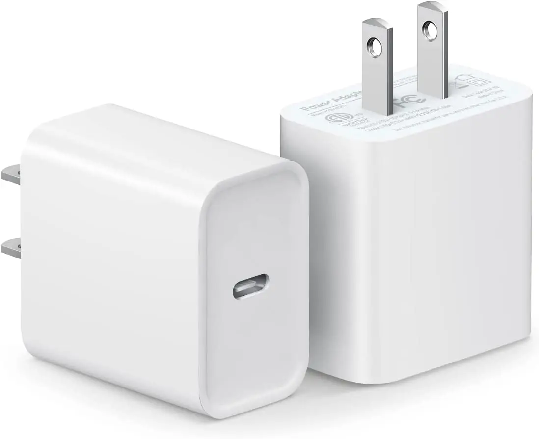 

[2 Pack] USB C Wall Charger 20W PD Power Adapter Compatible with iPhone 14/14 Pro/14 Pro Max/14 Plus/13 12 11 Pro Max/Pro/Mini/X