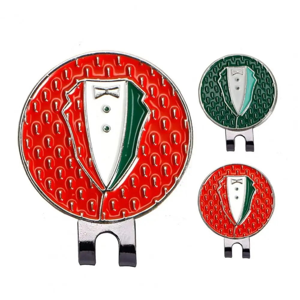 

25mm Golf Ball Marker Fashionable Corrosion-resistant Removable Metal Golf Cap Clips Iron Do Not Fade Golf Hat Clip Golf Gift