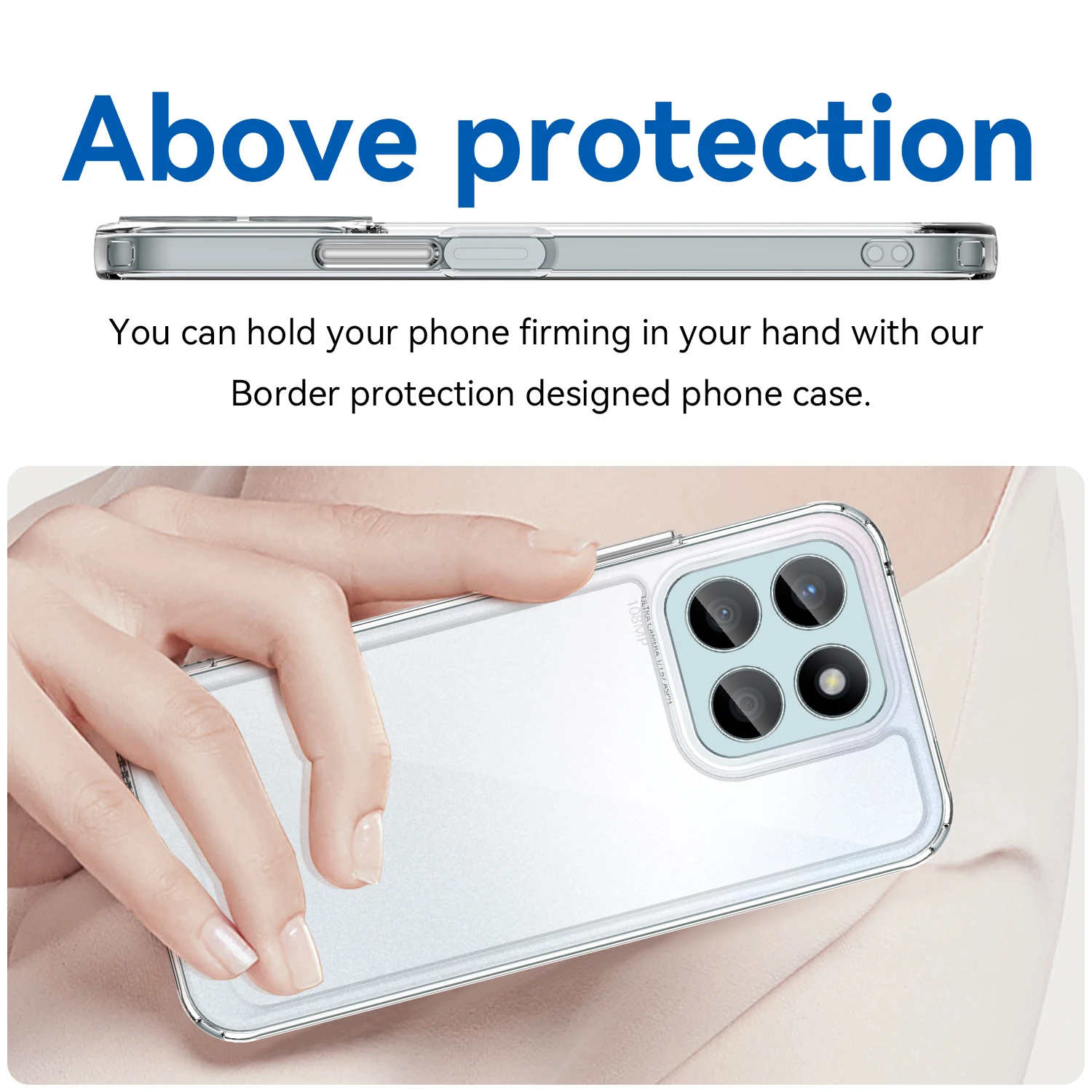 Прозрачный акриловый чехол для Huawei Honor X8b X8 b X 8b роскошный силиконовый защитный