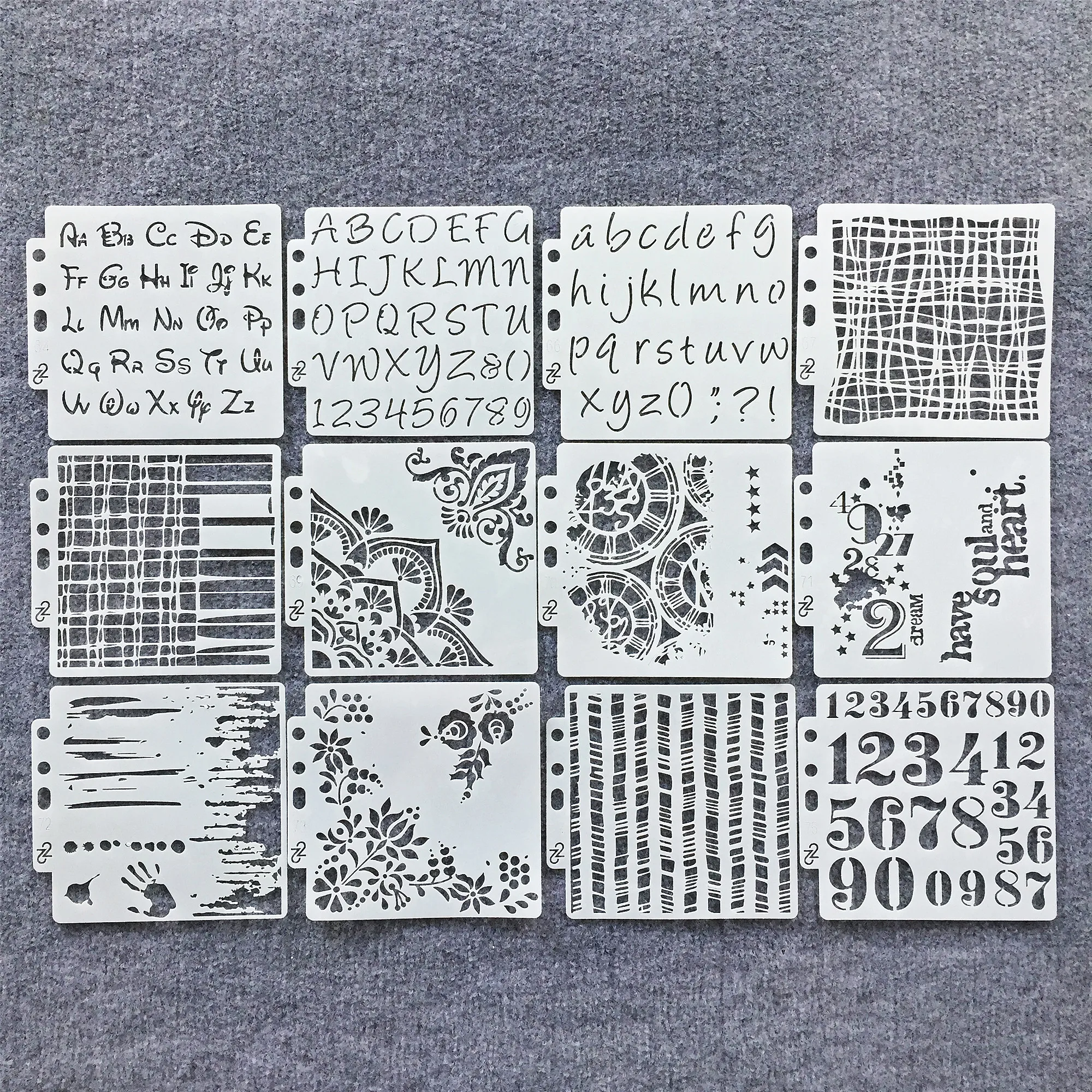 

13*14cm Numbers Clock Mandala Flower DIY Layering Stencils Wall Painting Scrapbook Coloring Embossing Album Decorative Template