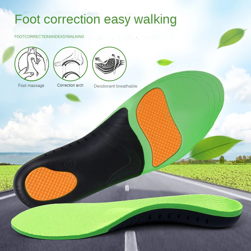 

Thick High Elastic Arch Pad Sports Insole Deodorant Sweat Absorption Shock Absorption Breathable Flat Foot Support Correction
