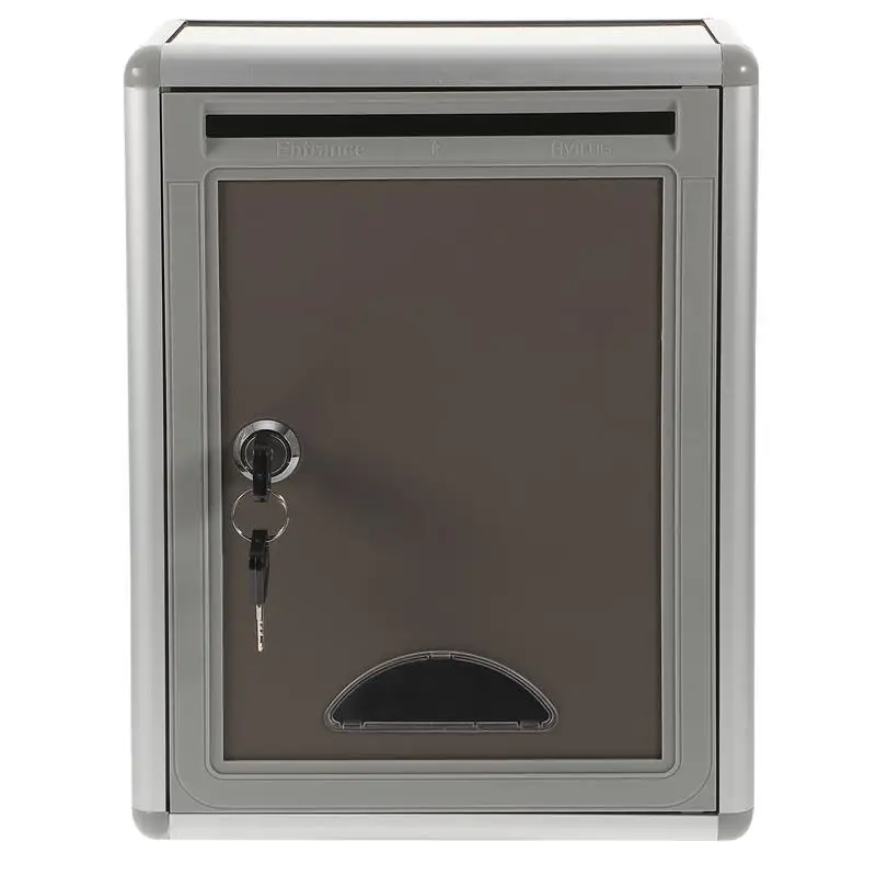

Box Suggestion Wall Mailbox Drop Locklocking Mail Boxes Donation Mounted Metalhanging Ballot Mount Post Letter Stainless Steel