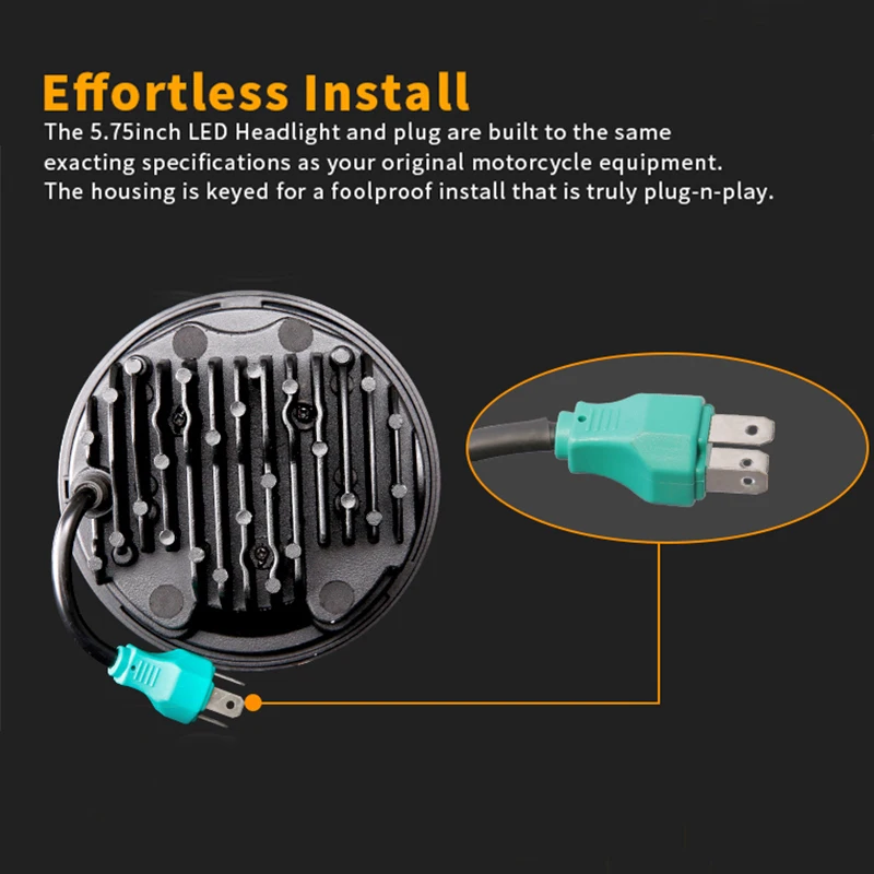 Для Harley Sportster Dyna Daytona FXDB мотоциклетная фара 5-3/4 5 75 дюйма для Triumph Victory Octane