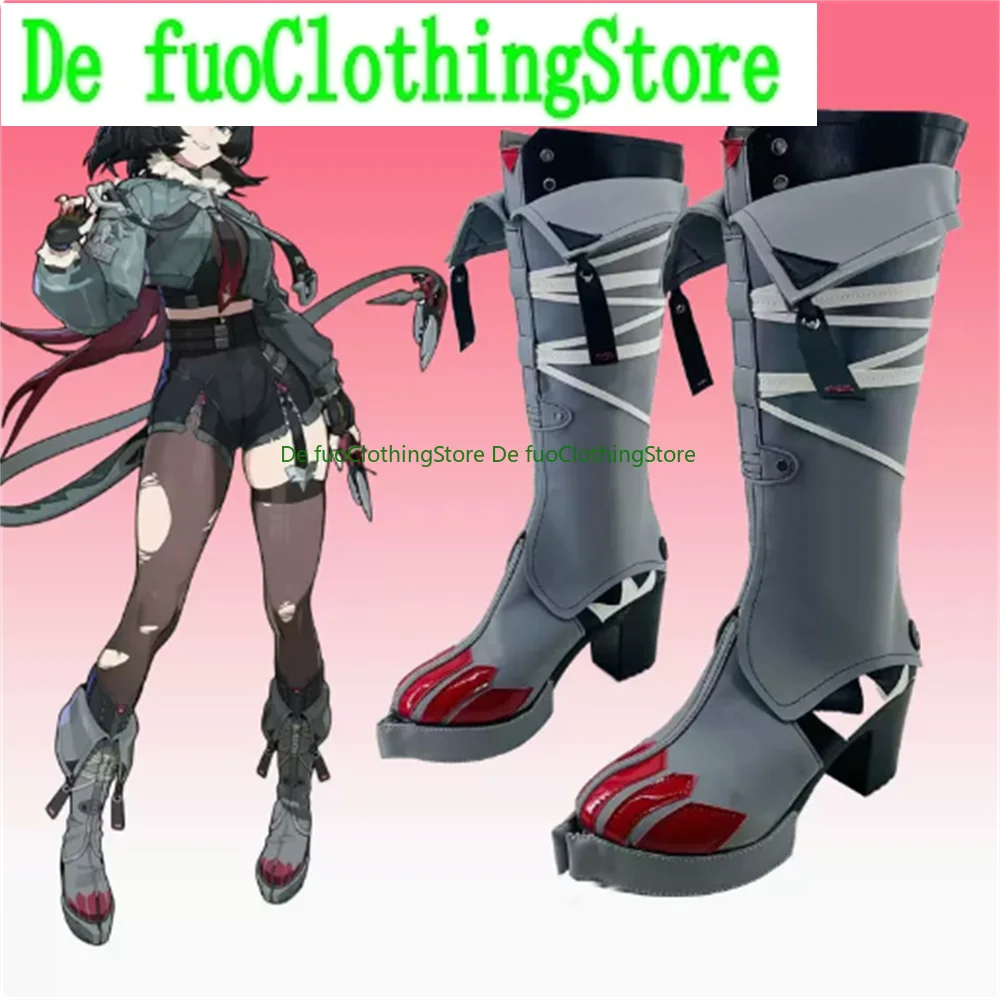 Jane Doe Zenless Zone Zero Обувь для косплея Сапоги Игра Аниме Хэллоуин DefuoClothing Магазин обуви