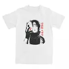 Мужская футболка Itachi Uchiha Bandai Naruto Shippuden, новинка, 100% хлопковая Футболка с Аниме Манга, футболки с круглым вырезом, классическая одежда