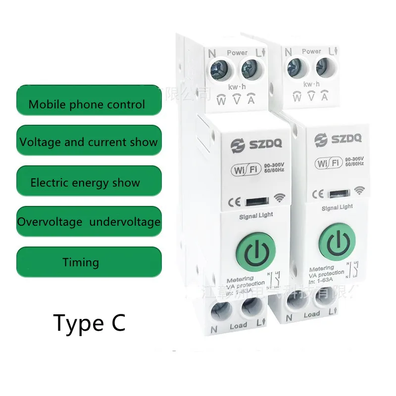 

Граффити WiFi автоматический выключатель 25A