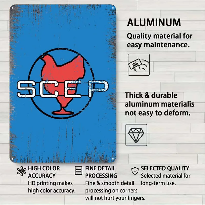 SCEP OSS 117 текстовый художественный металлический плакат украшение для спальни