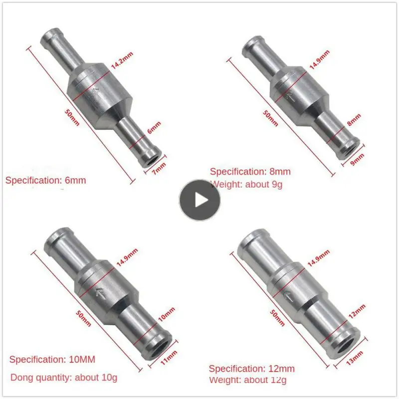 

Built-in One-way Check Valve Fuel One-way Check Valve Easy To Install And Replace Aluminum Alloy One-way Check Valve Check Valve