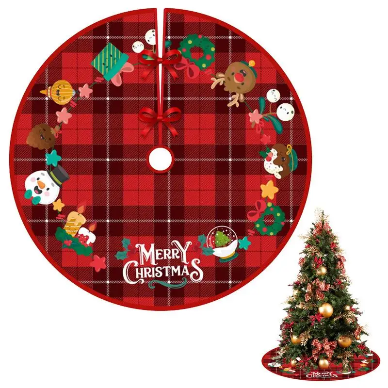 

Рождественская юбка, 35 дюймов, Мягкий сенсорный Рождественский коврик с снеговиком, Сантой, легко использовать, рождественские украшения для барного рынка