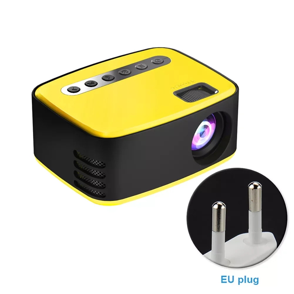 

Movie 1080P HD USB Video Player Audio Mini Projector Laptop Bedroom ABS Home Theater Durable Portable LED Light AV Handheld