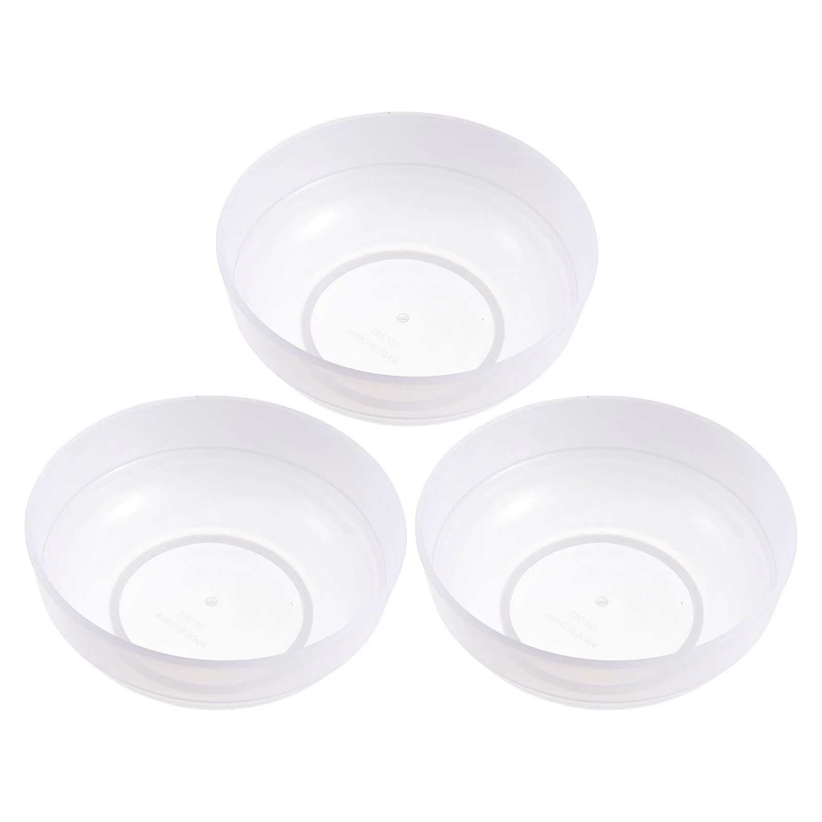 

3PCS Round Plastic Noodle Bowl Durable Noodle Bowl Heat Proof Salad Soup Bowl