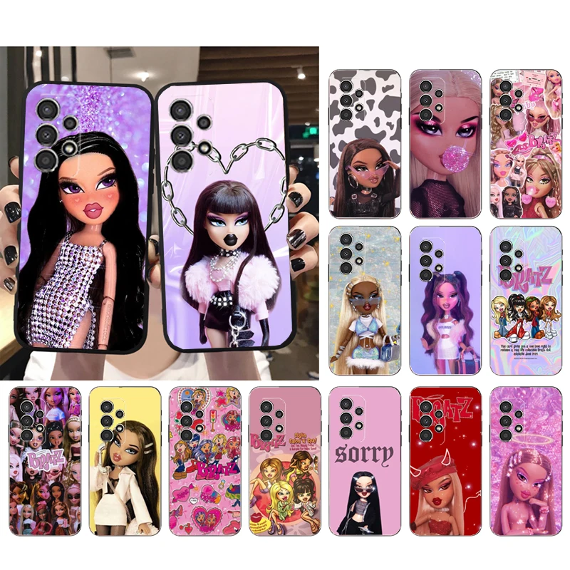 

Phone Case for Samsung Galaxy A73 A53 A13 A22 A12 A32 A71 A21S A33 A52 A72 A02 A03 A51 A31 M31 Cute Bratz Doll