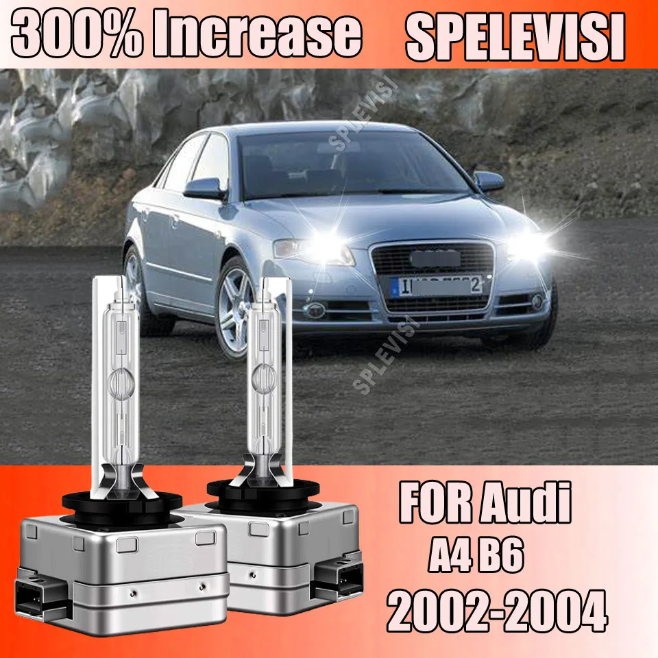 6000K HID лампа ксеноновая фара 10000LM яркая автомобильная для AUDI A4 B6 2002 2003 2004 Plug-N-Play