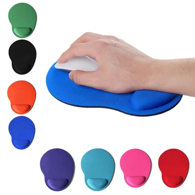 

Laptop Mousepad Gaming For Pad Wrist Rest Mat Mouse With Solid Mice Comfortable Color Pad Wristband Mouse Support