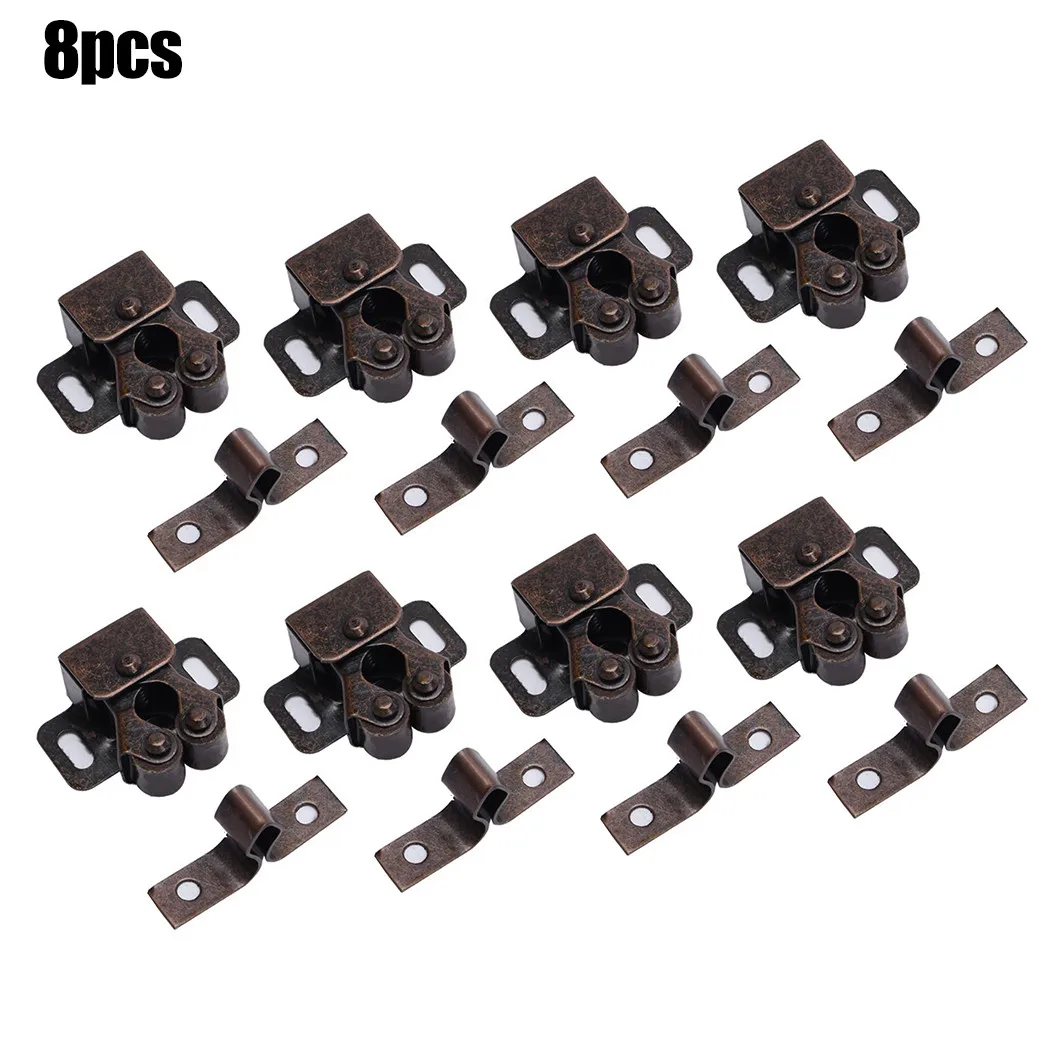 

Hardware Double Roller Catches Latch Rebated & Butt Closing Doors 8X Boat Building Cupboard For Inset Furniture