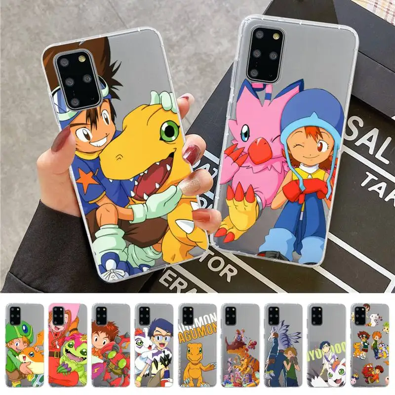 

digimon digital monsters Phone Case for Samsung A51 A52 A71 A12 for Redmi 7 9 9A for Huawei Honor8X 10i Clear Case