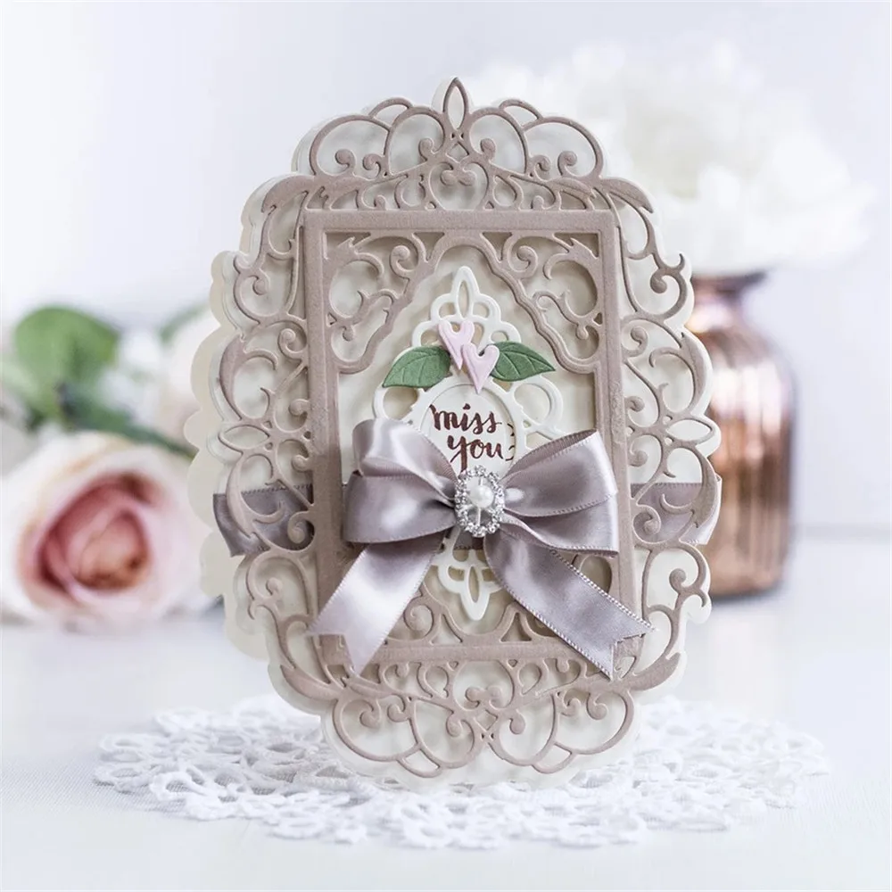 

1PC Flower Shape Decor Greeting Card Metal Cutting Dies Stencil DIY Scrapbooking Paper Photo Album Craft Template Dies