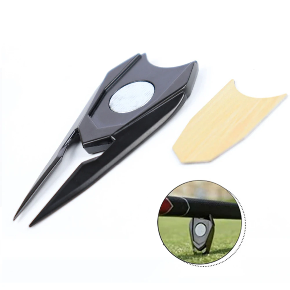 

Инструмент для гольфа Divot, маркер для клубных шаров, алюминиевый шаг, очиститель пазов, вилка для гольфа, предназначенная для установки мета...