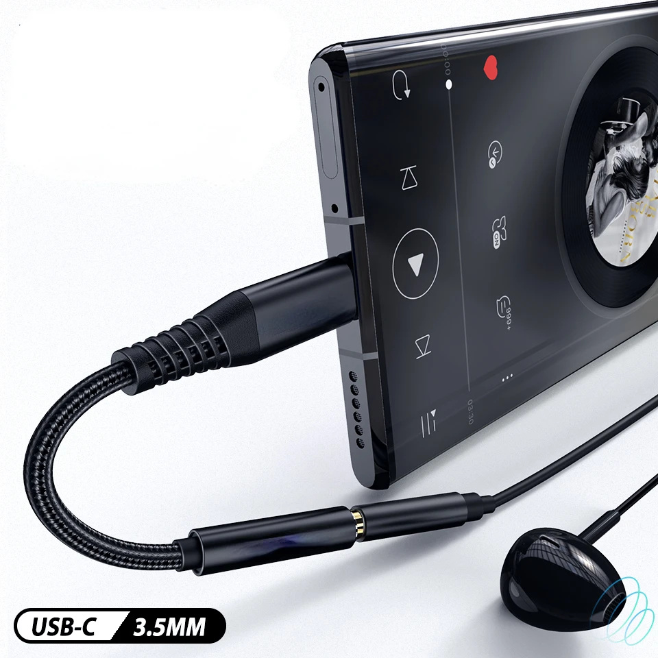 

Free Shipping for Oneplus 8t 8 S20 Plus Ultra Google Pixel 5 Usb Type C To 3.5mm Aux Adapter Headphone Adapter Usb-C Jack Audio