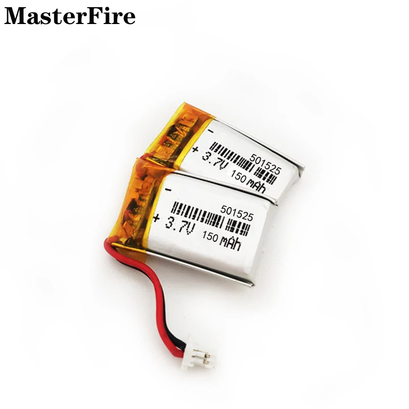 

2-10PCS 501525 3.7V 150mah Rechargeable Lithium Polymer Battery for Bluetooth Earphone Electronic Lighter Portable Printer Cell
