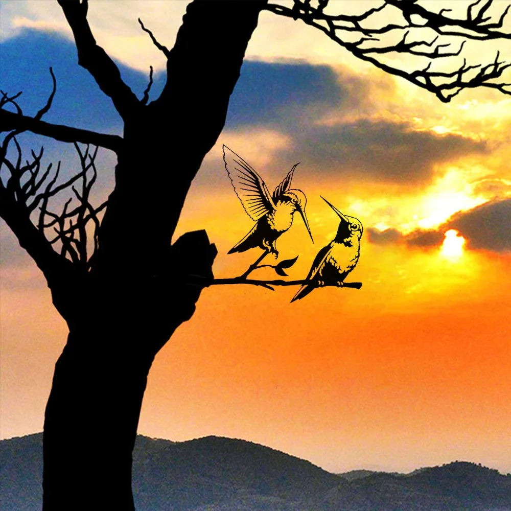 Ремесленный Железный Художественный Силуэт Декоративный Садовый Кол Пара