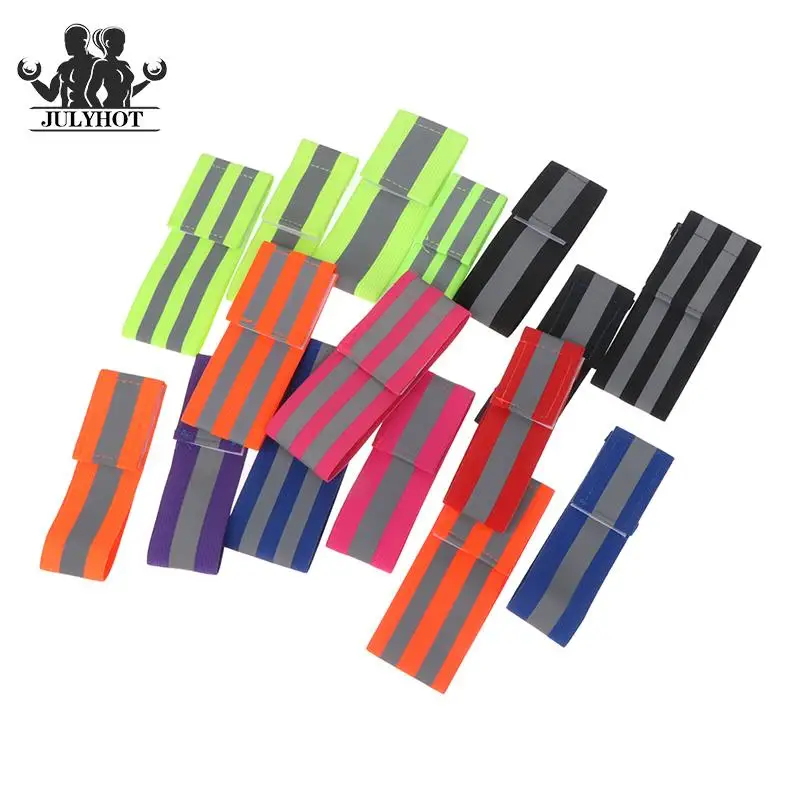 

1pc Safety Reflector Tape Bands For Night Walking Cycling Running High Visibility Reflect Straps For Wrist Arm Ankle Leg