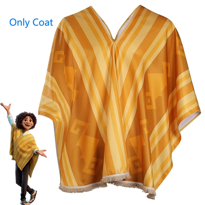 

Disney Encanto Camilo Madrigal Kids Cosplay Costume Halloween Party Dress up Coat Adult Children Camilo Cape Cloak for Boys Man