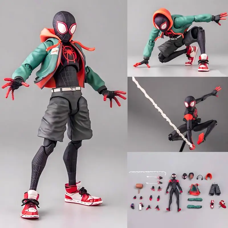 

Spider-Man Anime Figures Legends Sentinel Spider-Verse Miles Sv Shf Morales Peni Parker Pvc Action Figure Model Dolls Statue Toy