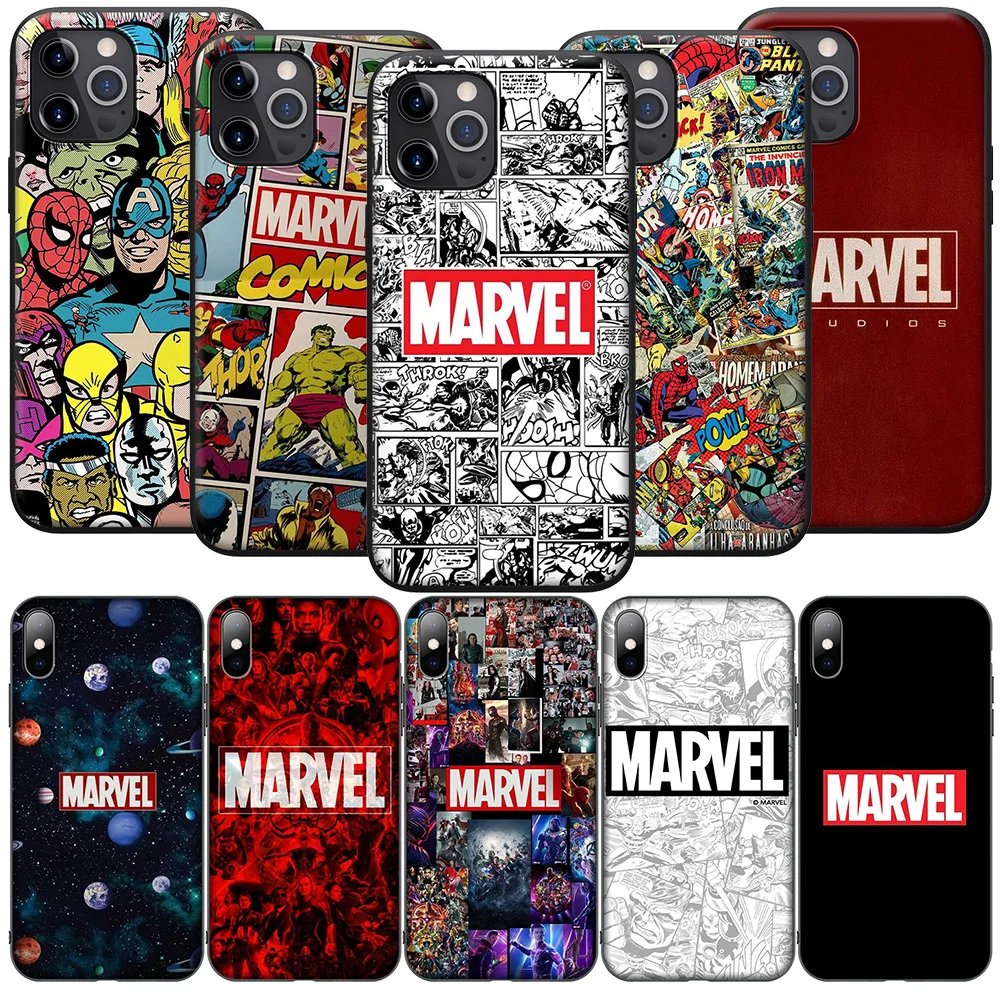 H-105 комиксы Marvel Мстители Новый чехол для телефона Samsung Galaxy A15 S10E S9 S8 S7 Note 20 10 9 8 Plus Lite