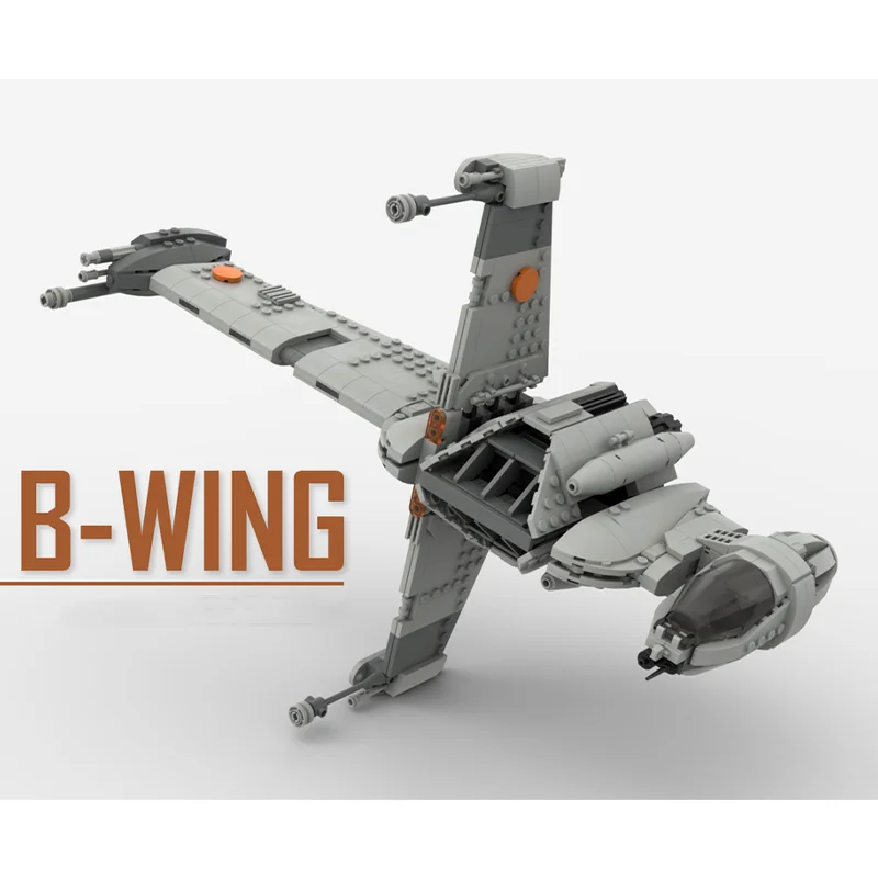 896 шт. MOC- 156733 Космическая война A/SF-01 B-wing Star Fighter DIY креативные образовательные