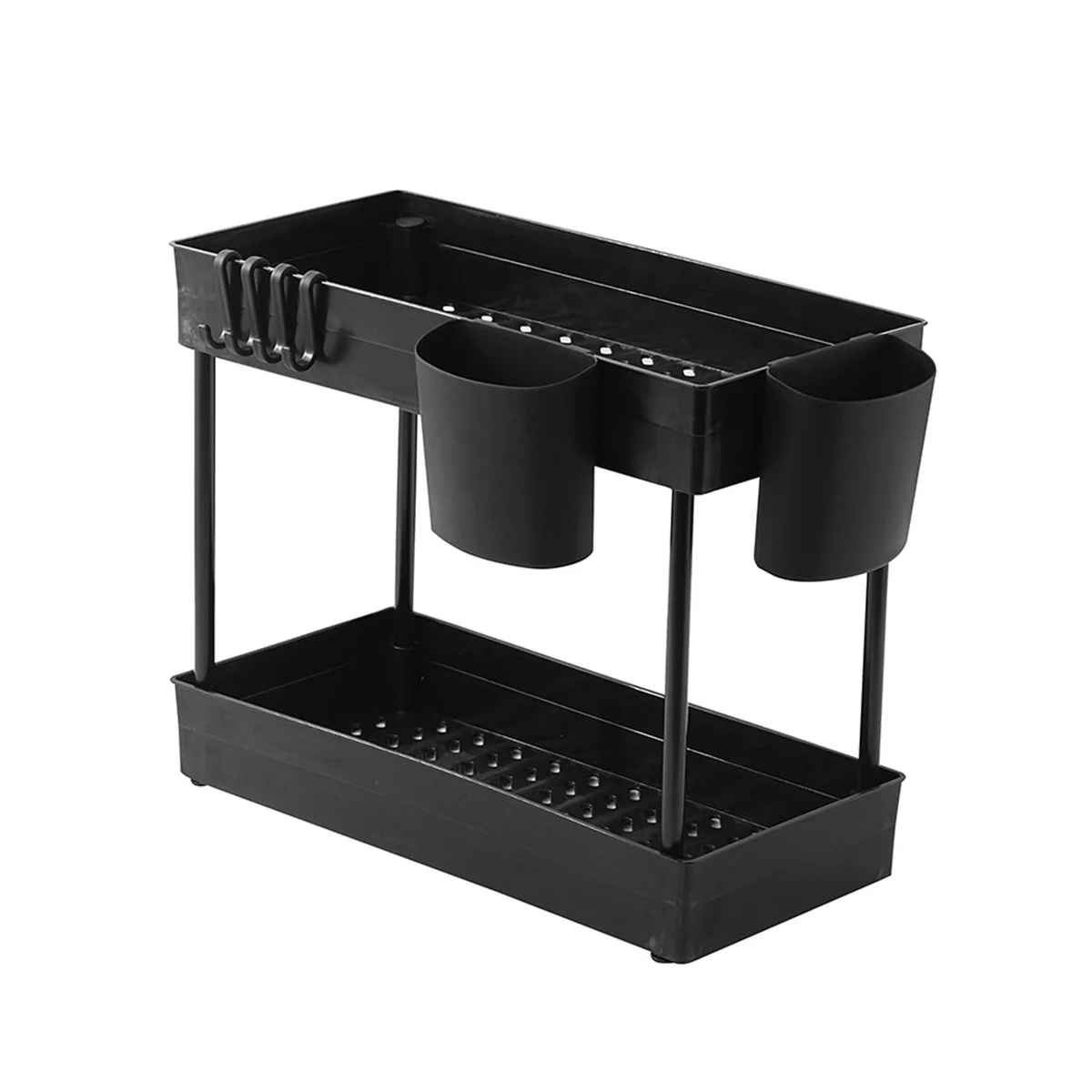 

Under Sink Organizer 2 Tier Bathroom Organizer Under Sink, Kitchen Cabinet Organizers and Storage Baskets